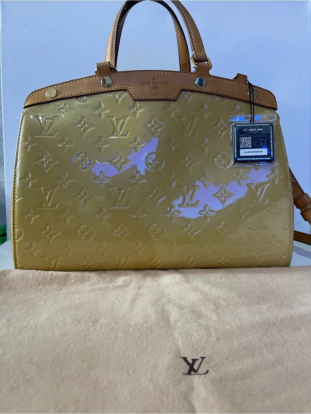 Louis Vuitton Vernis Blair MM Monogram Dune Shoulder Bag